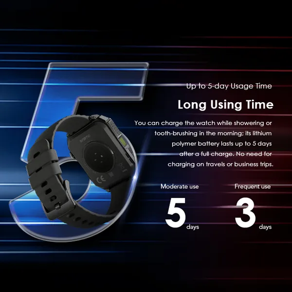 Oraimo Watch Nova V 2.01" HD Video Watch Faces Smart Watch - Image 3