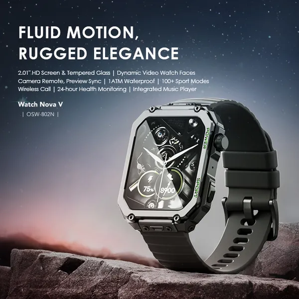 Oraimo Watch Nova V 2.01" HD Video Watch Faces Smart Watch - Image 7