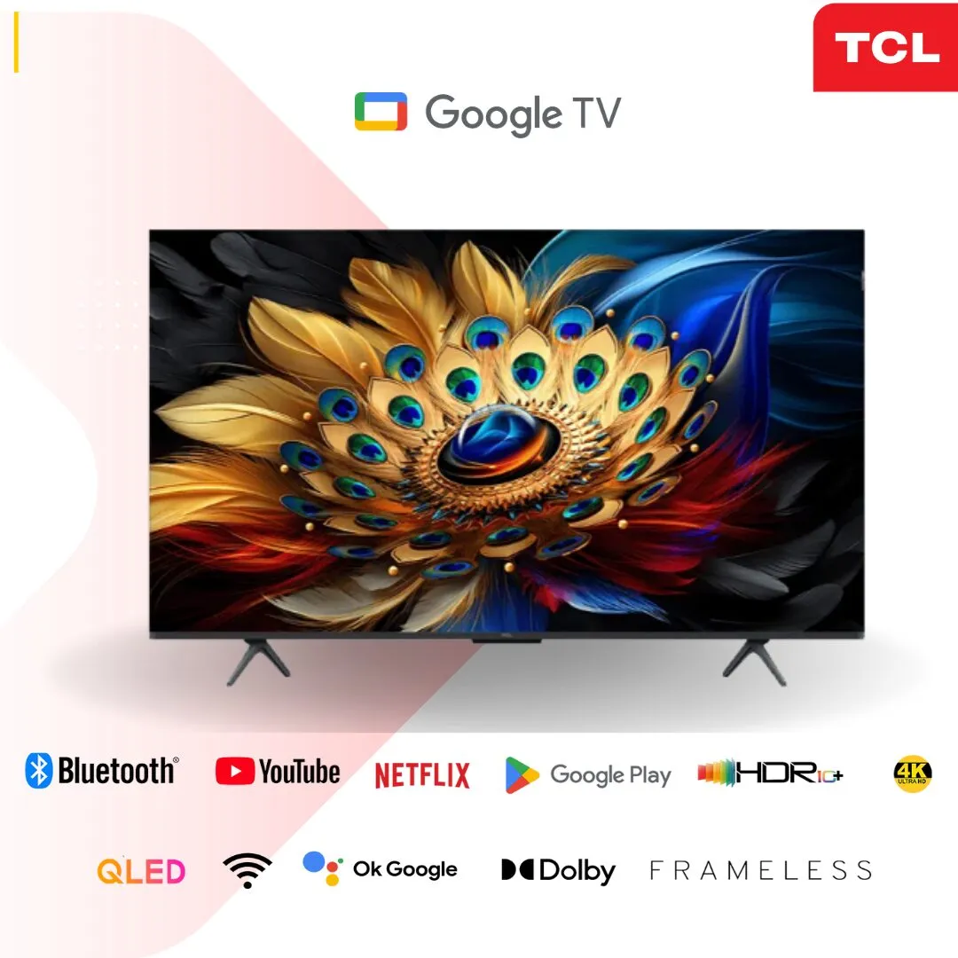 TCL C655 75 inch QLED PRO Smart TV ONKYO 120Hz HDR10+ 32GB Dolby Vision•Atmos Frameless, Bluetooth, Netflix & YouTube (75C655) - Image 5